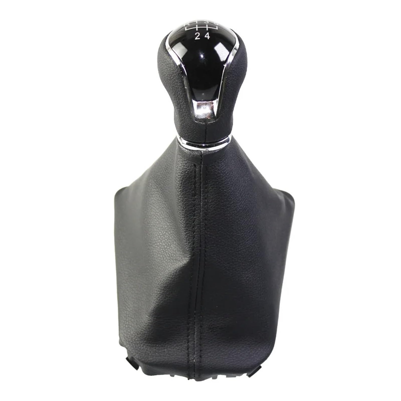 DAJMSUY for SEAT for Arona for Ibiza 5/6 Speed Gear Shift Knob with Leather Shifter Gaiter Boot Cover 6F0711113N LHD Car Gear Shift(5 Speed)