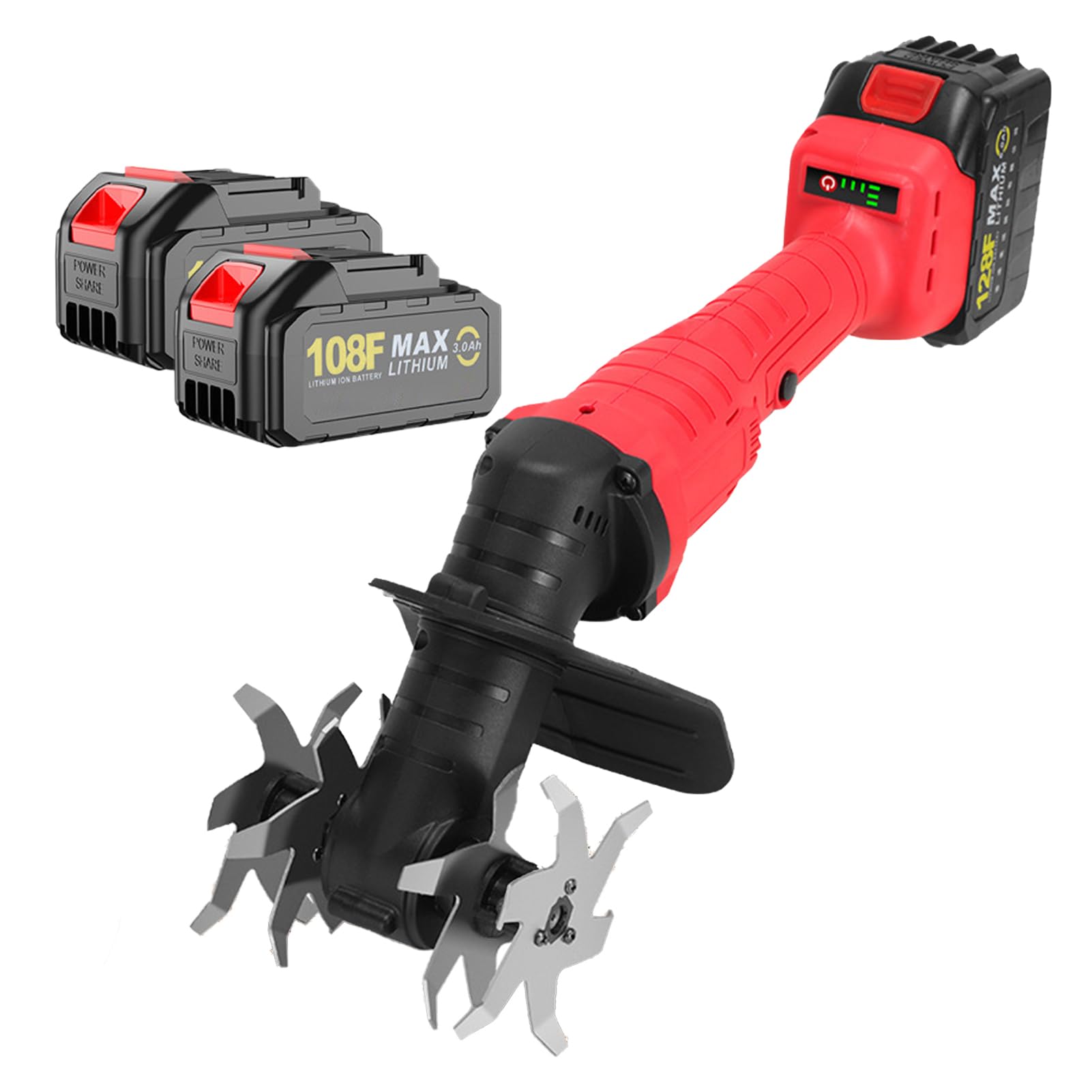 Rotavator electrique de jardin idéal pour ameublir le sol de serre