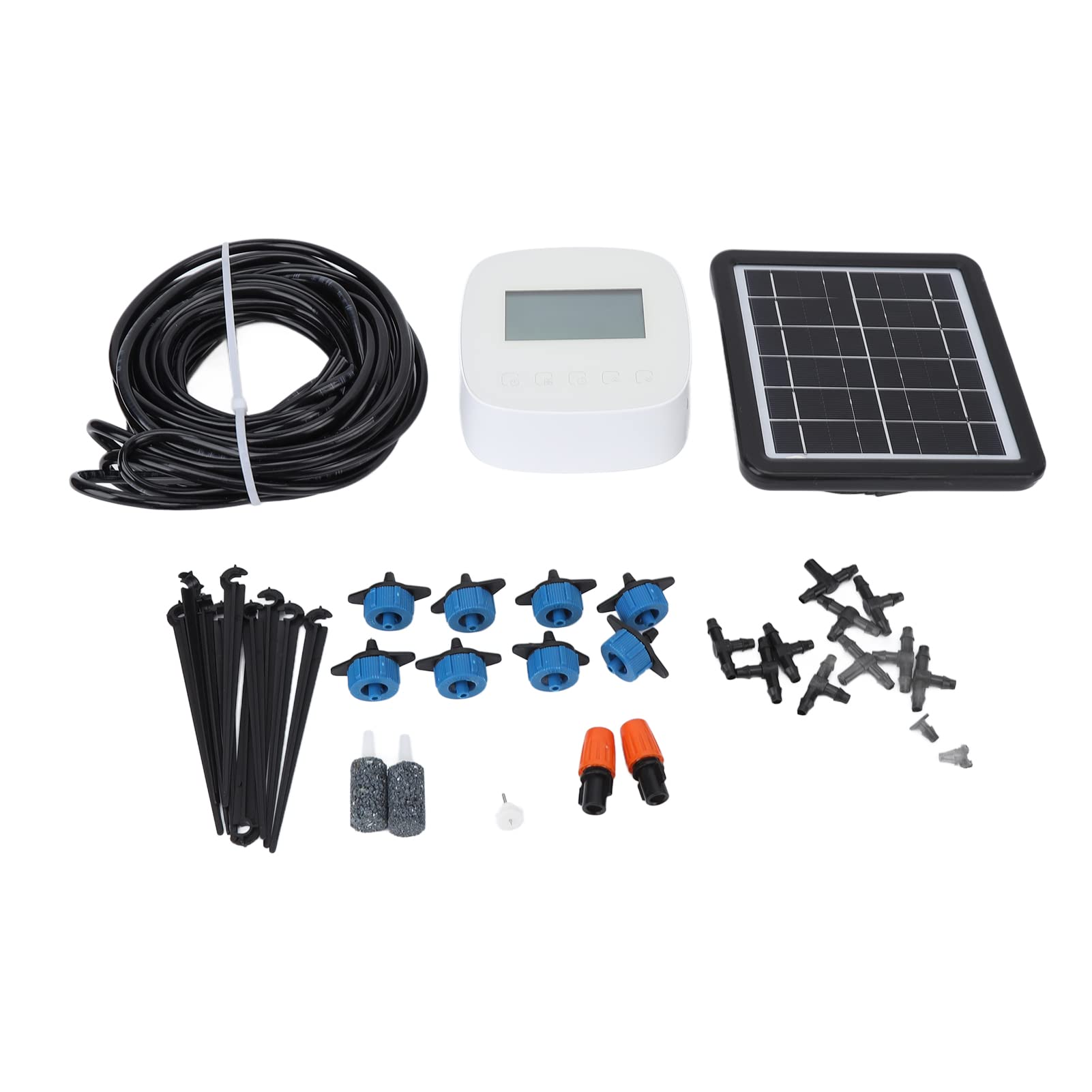 Solarny inteligentny timer wody, zasilany energią słoneczną, bezprzewodowy timer węża, automatyczny zestaw nawadniania kropelkowego do systemu nawadniania trawnika na zewnątrz, programowalny i