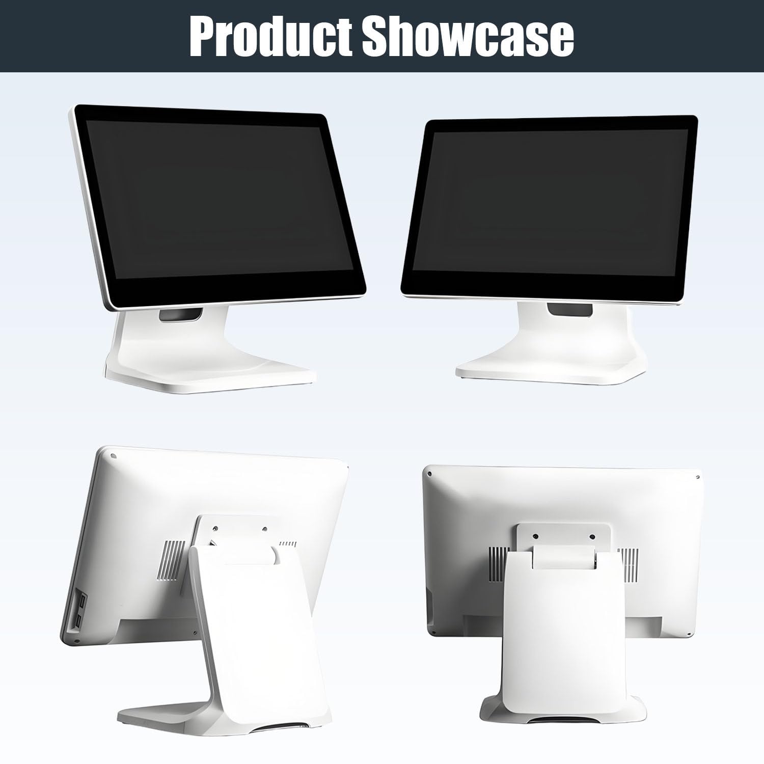 Registratore di Cassa Touch Screen Intelligente all-in-One, Software POS per Piccole Imprese, Monitor Multi-Touch, CPU N2930, 4 GB di RAM, 64 GB di SSD, Windows 10, per Ufficio, Ristorante