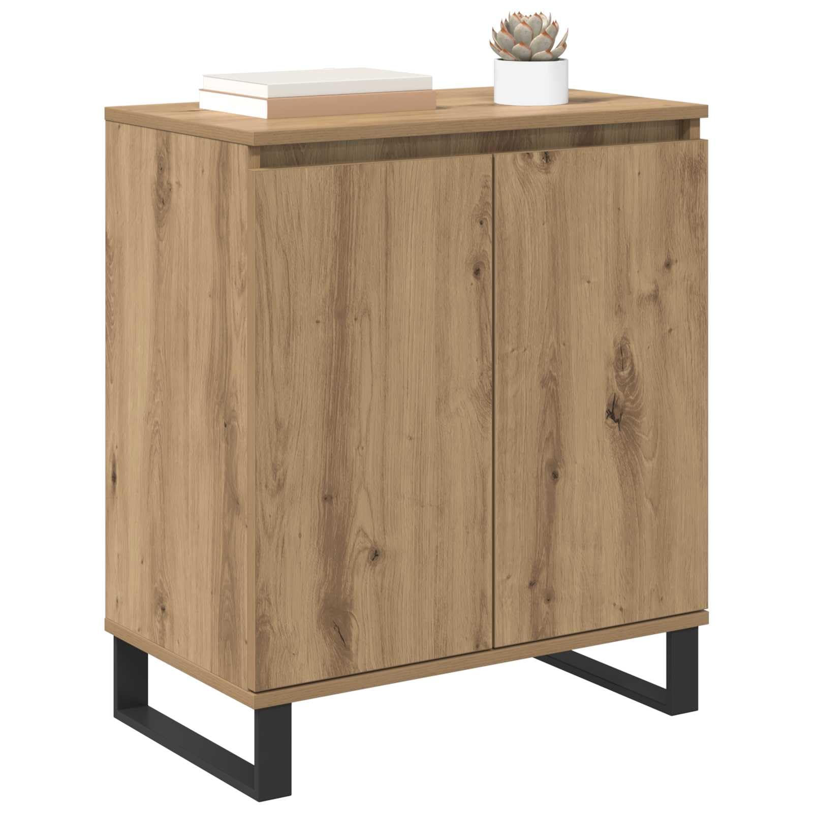 vidaXL Buffet Chêne Artisanal 60 x 35 x 70 cm Bois d'ingénierie