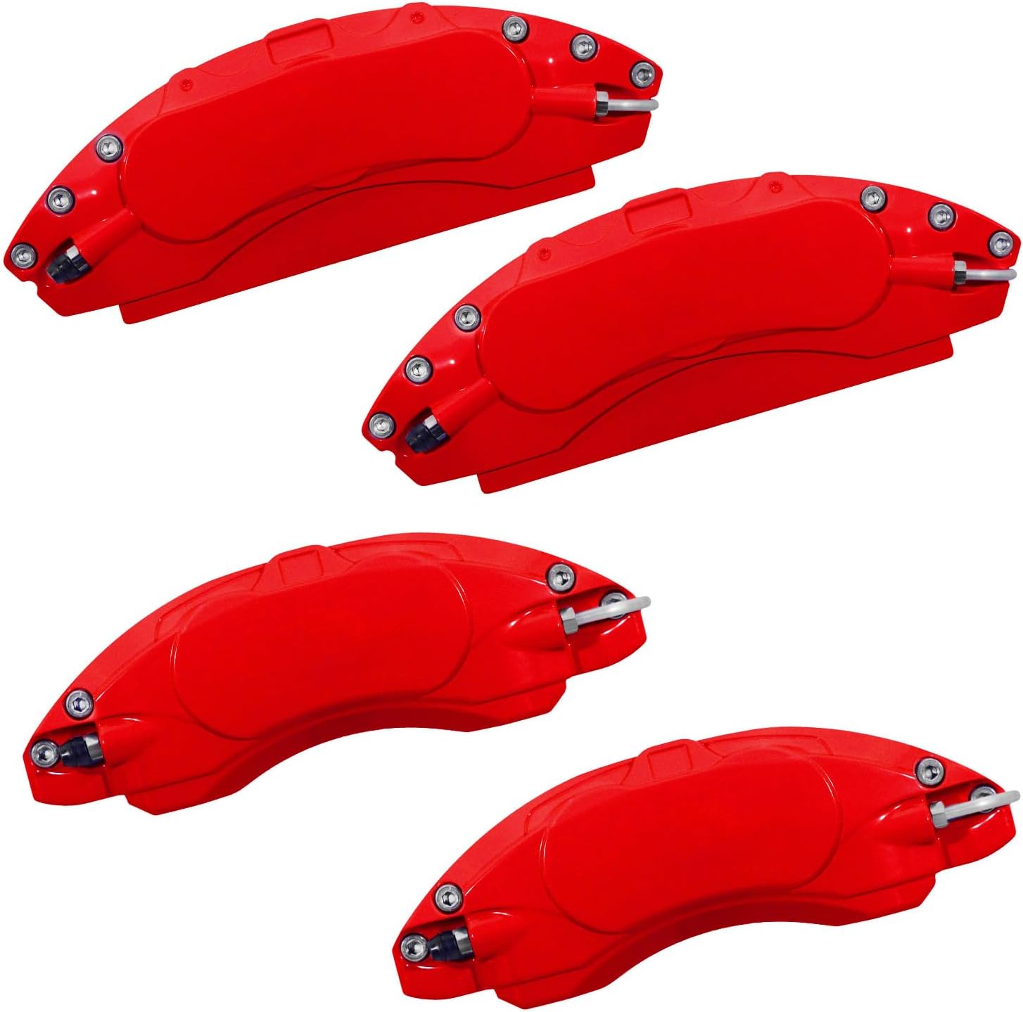 AOOA Caliper Covers Red Brake Aluminum Covers Fits Ford Edge 2022-2024 (Set of 4)