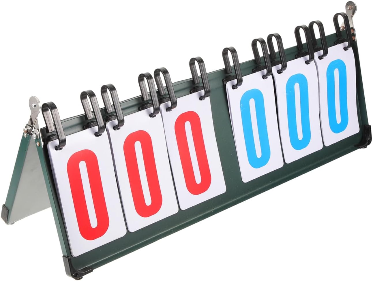 Aluminum Alloy 6 Scoreboard Portable Flip Score Keeper for Basketball Soccer Volleyball and Tennis for Sports Games and Outdoor Activities