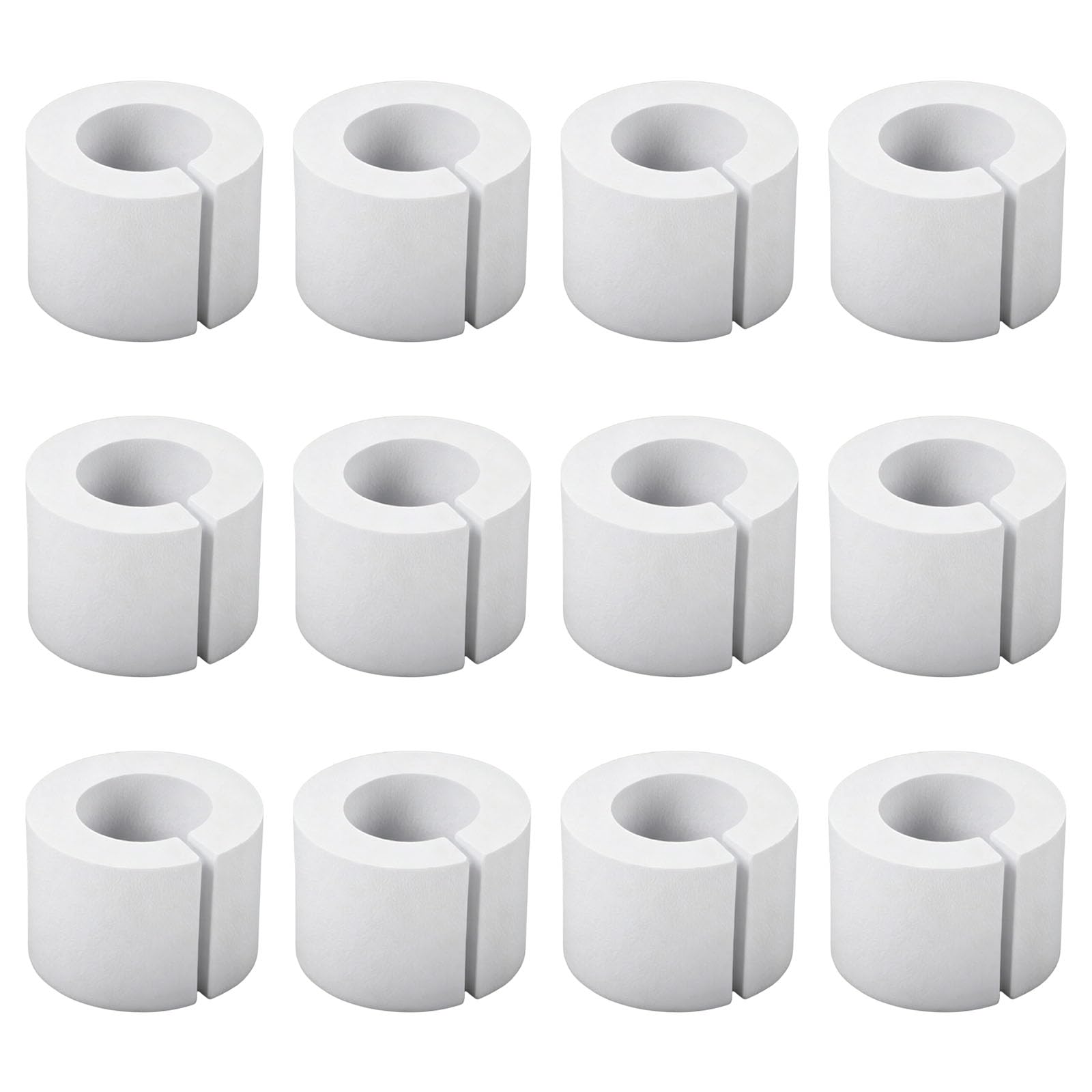 Hsyzygian 12Pcs Curtain Spacers Drapery Spacers Not Need to Dismantle the Hanging Rod Curtain Rod Accessory for Home Offices Decors for Drapes