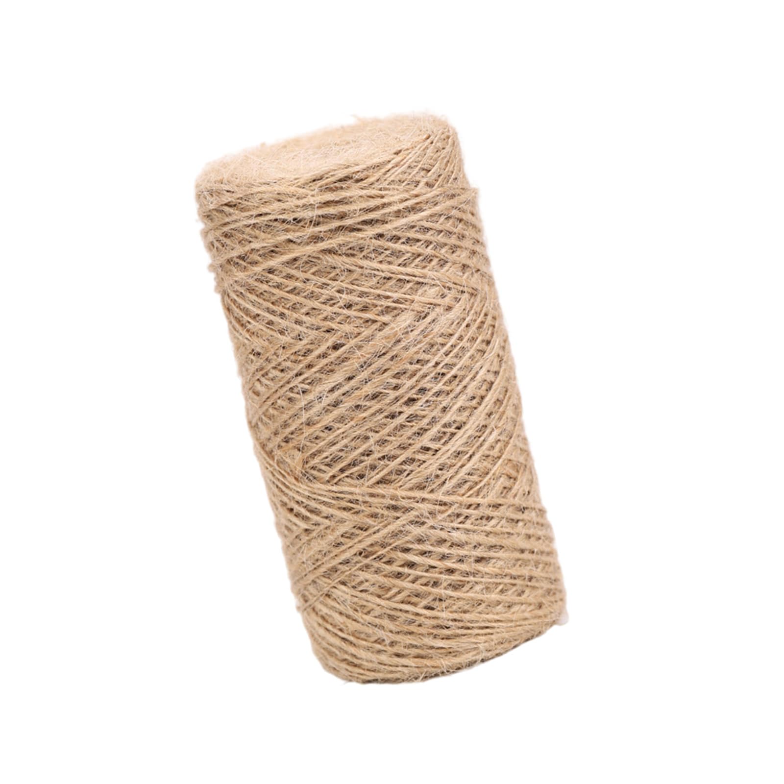 Msioytog Duty Twine String Natural Fiber Rope Multipurpose Wrapping Rope for Gardening Craft Home Decoration Natural Fiber Crafting Twine