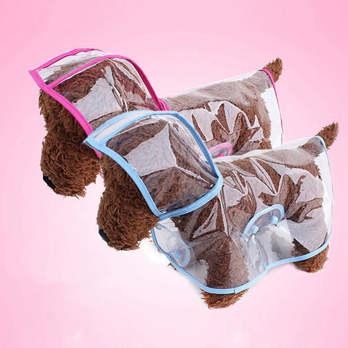 2PCS Dog Raincoat Lightweight Rain Jacket Clear Adjustable Water Proof Pet Clothes Hooded Slicker Poncho Lightweight Rain Jacket Poncho Hoodies Raincoat Dog Rain Slicker Small Medium Large Dogs