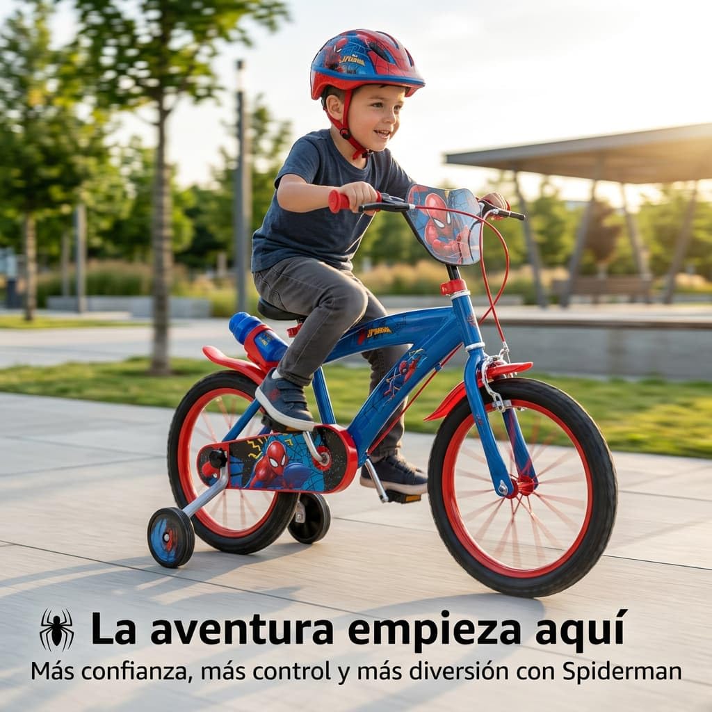 TOIMSA Bicicleta 16" Spiderman Huffy 5/8 Años