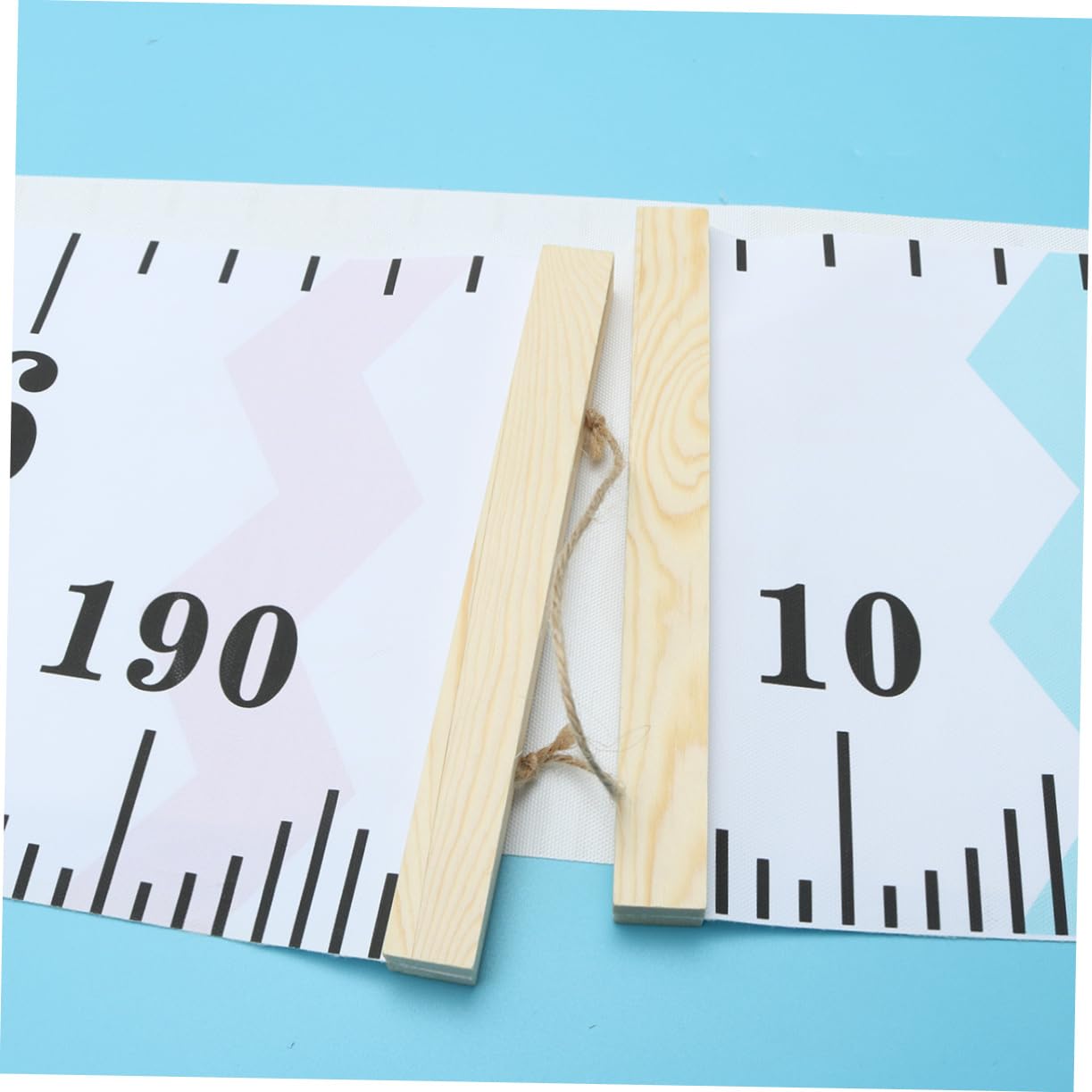 VICASKY Height Measurement Ruler Wall Decal Kids Growth Chart for Room Decor Wave Pine Wood