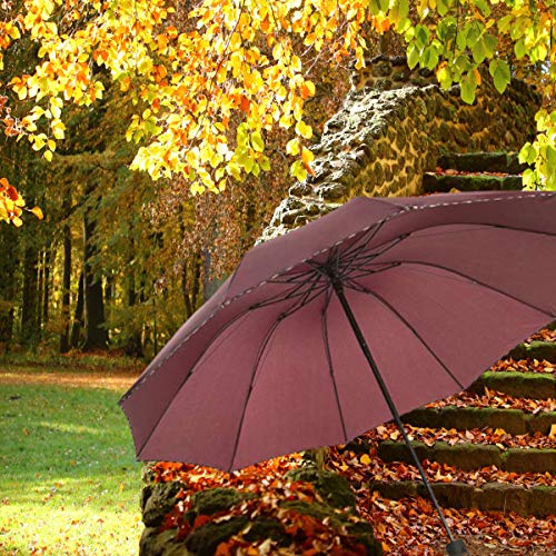 Image of KEKEMI 3 Fold Plain Pipine Umbrella for Men & Women