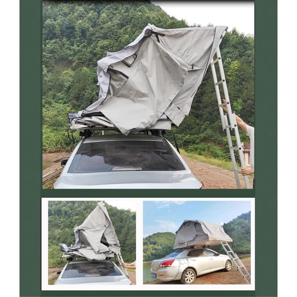 HYQHYX Tente Voiture 00 Tente de Toit de Voiture, Tente de Toit de Camping Camion SUV avec échelle, Grand Espace extérieur imperméable et Respirant