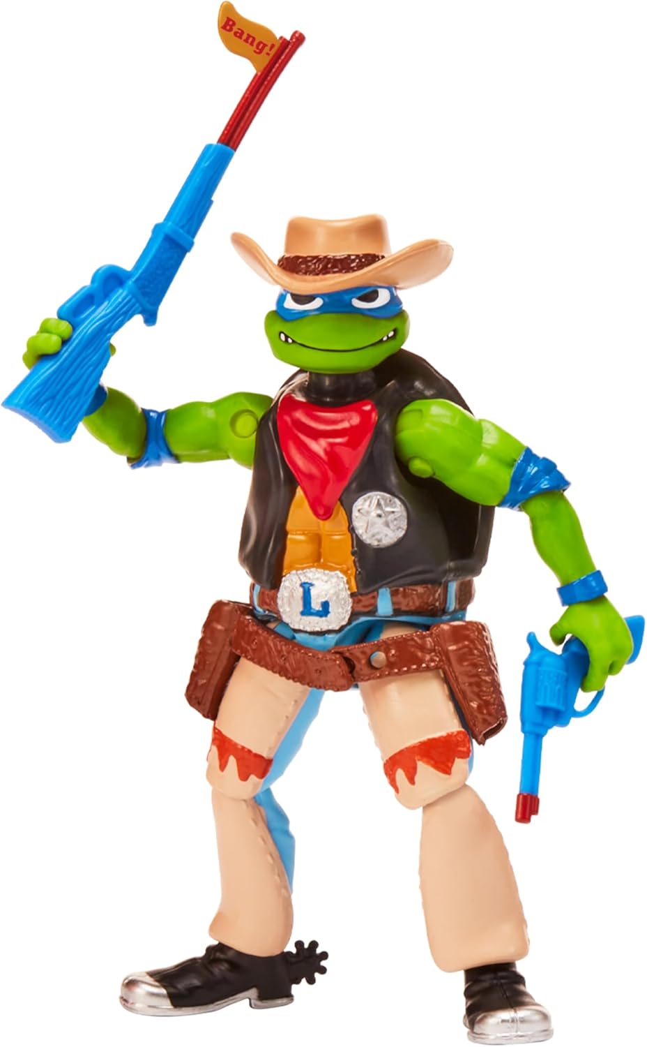 Teenage Mutant Ninja Turtles 5 Inch Action Figure Mutant Mayhem - Cowboy Leo