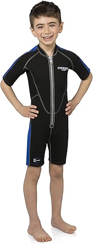 Miniatura 9 de Cressi Traje de neopreno para niños y niñas, con cremallera frontal, para todos los deportes acuáticos, Lido Junior