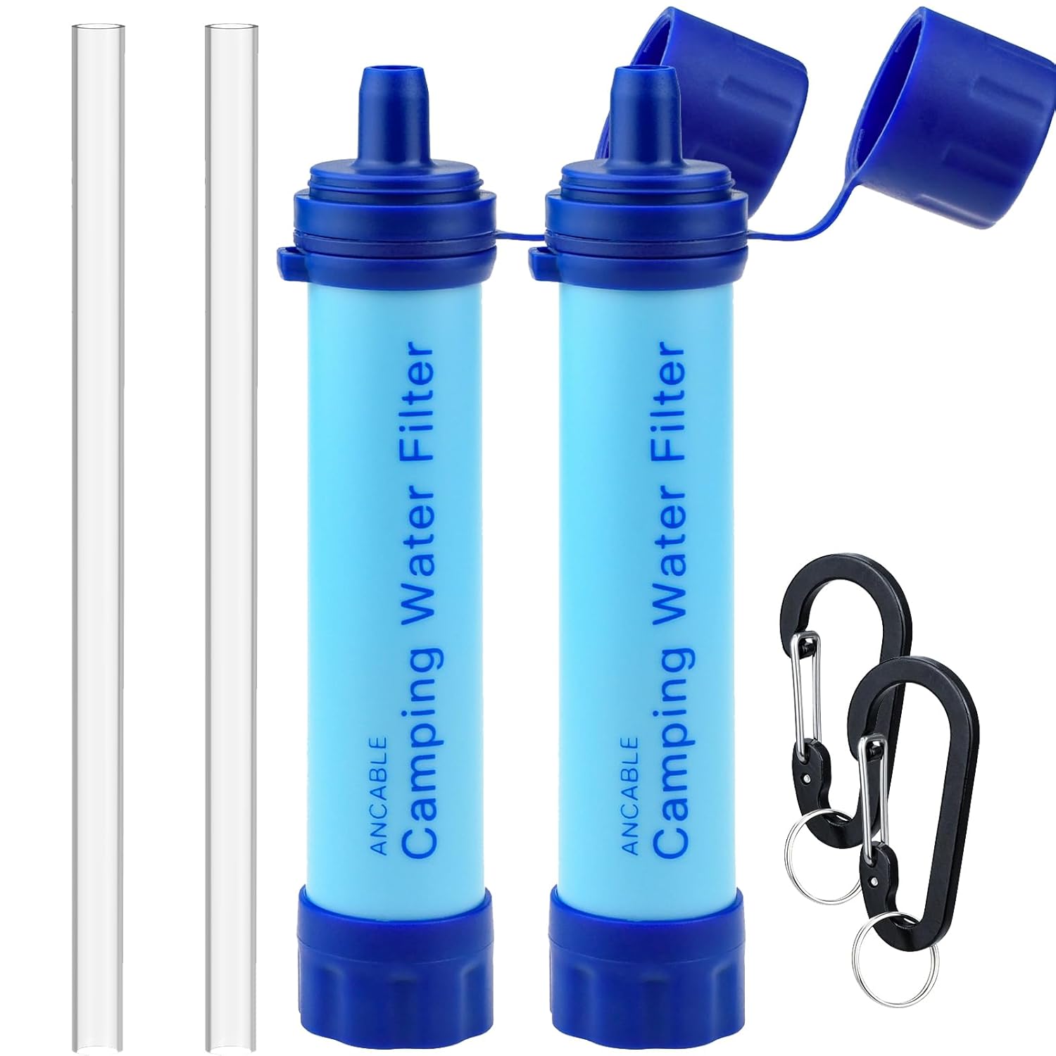 2-Pack Portable Straw Water Filter for Hiking & Travel – 0.1 Micron Filtration 2-Pack Portable Straw Water Filter for Hiking & Travel – 0.1 Micron Filtration
