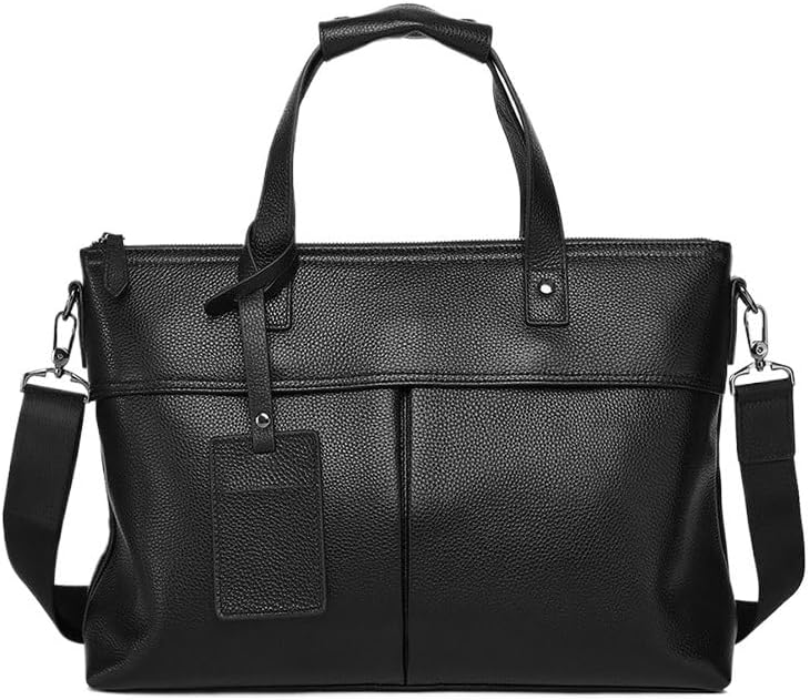 Men's Business Handbag Office Travel Commuting Package Leather Briefcase