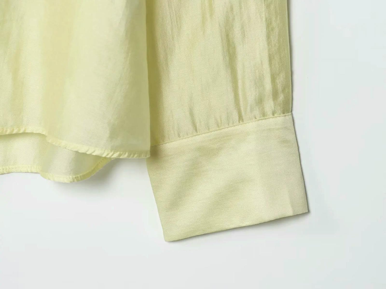 Camicia Donna Camicie Autunnali da Ufficio Eleganti E Larghe alla Moda Viaggio per Vacanze Chic Strada-Marrone Chiaro-s