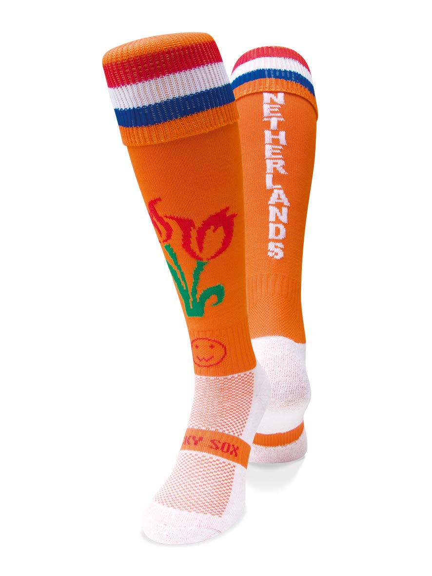 WackySox - Netherlands International Rugby Socks,Sports Socks for Men and Women,Mens Sports Socks, Running Socks Women, Womens Sports Socks, Mens Socks, Ideal for Rugby, Running, Hockey,Football Tours