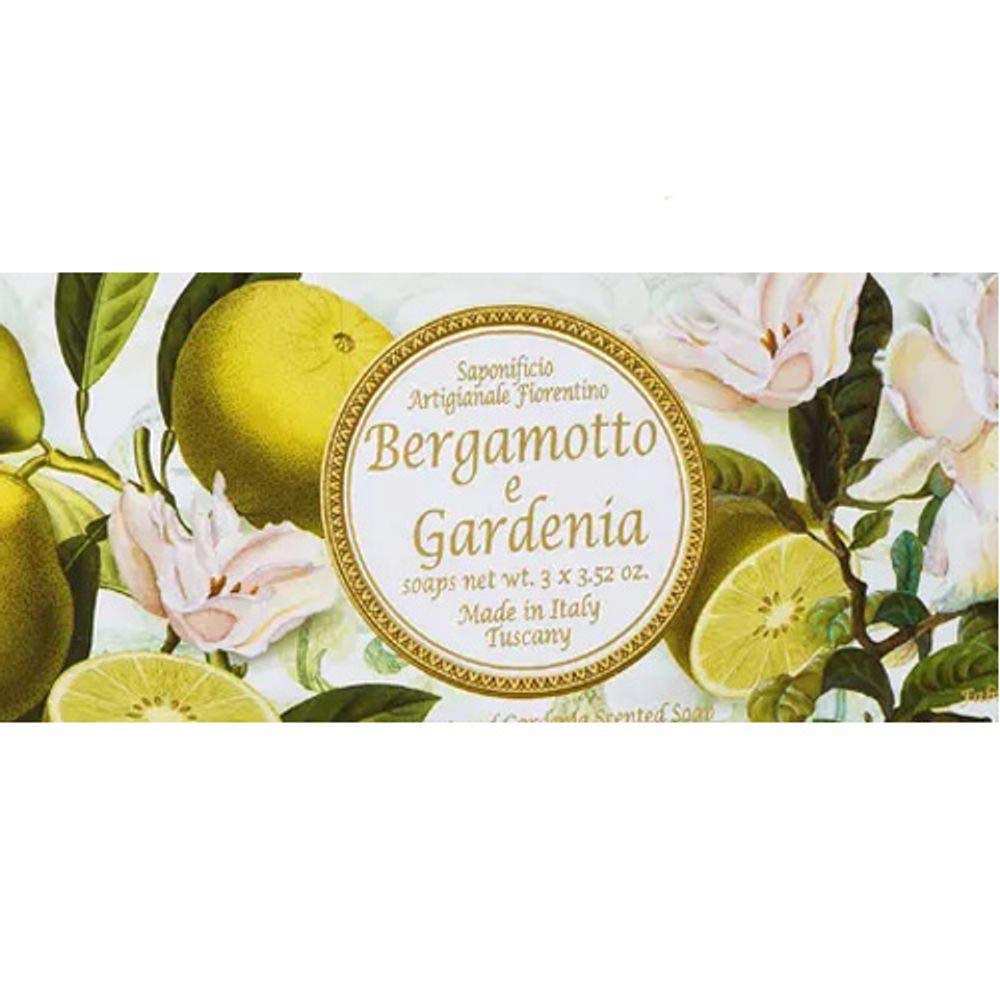 Saponificio Artigianale Fiorentino Sabun 3x100 Gr - Bergamot And Gardenia