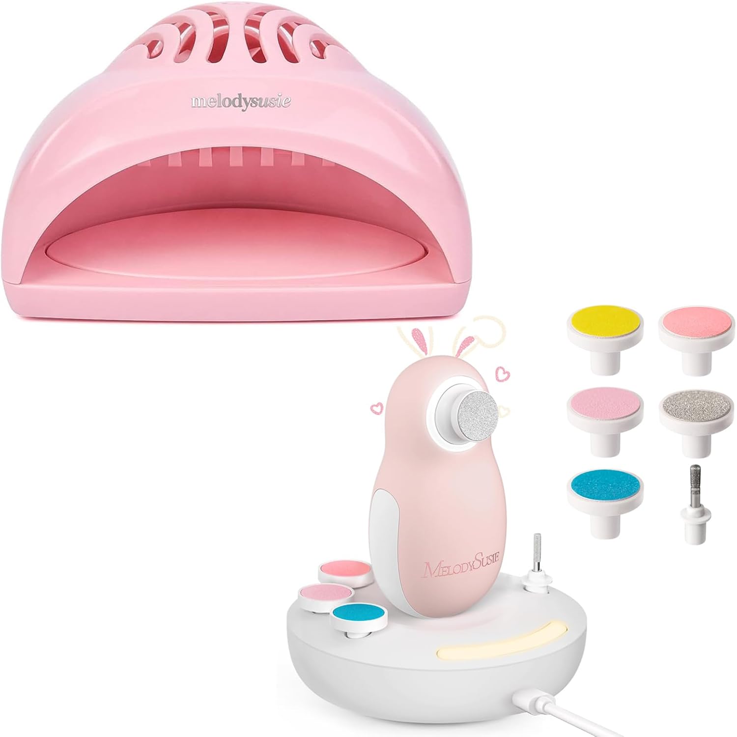 B0FCL9DYT1 MelodySusie Portable Kids Nail Dryer with Baby Nail Trimmer Electric