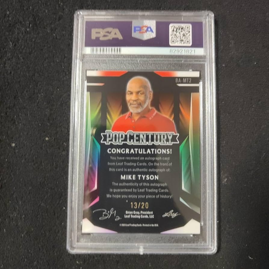 leaf pop century マイク・タイソン　サインカード　psa10 Amazon.co.jp: leaf pop century マイクタイソン サインカード psa10