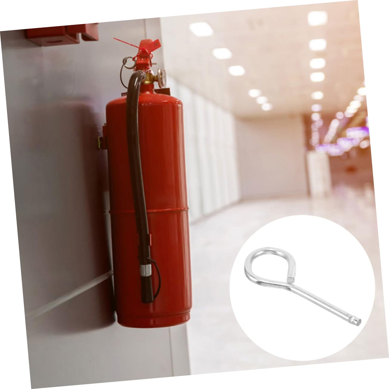 Uonlytech 120piezas Pasadores De Seguridad Para Extintores De Incendios Pasadores De Inoxidable Para Protección y Prevención De Activación Accidental Accesorios De Seguridad Para Hogares