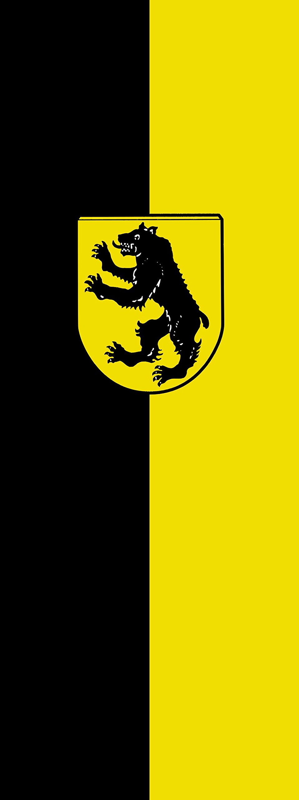 Drapeau Grafing b.München de format portrait mesurant 400x150cm soit 6m²