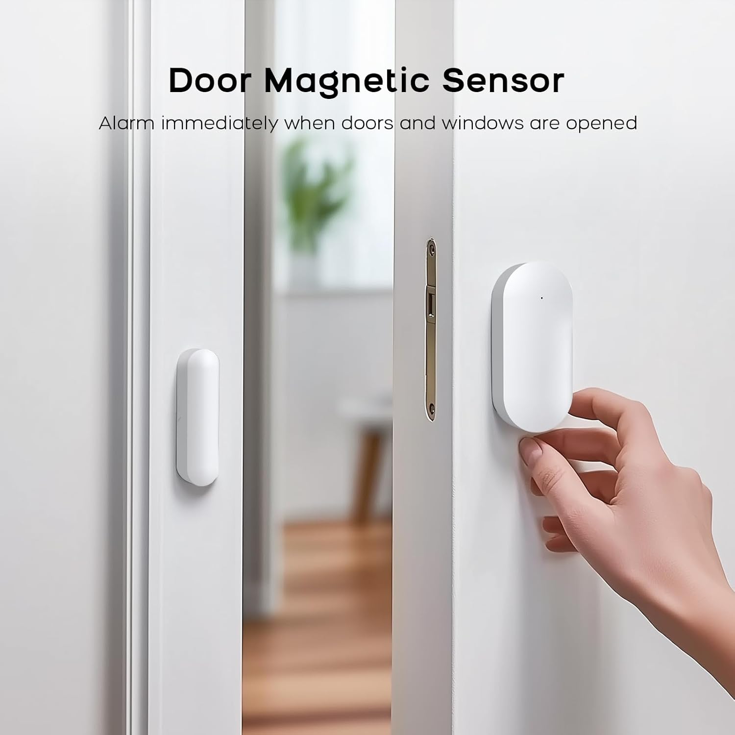 Door magnetic sensor installation
