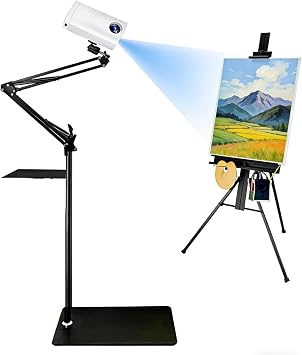 Drawing Projector for Artists, Intelligent Art Projector with Keystone Correction & Adjustable Size, 720P HD Resolution, Multi-Mode Connection for Cakes & Mural Art