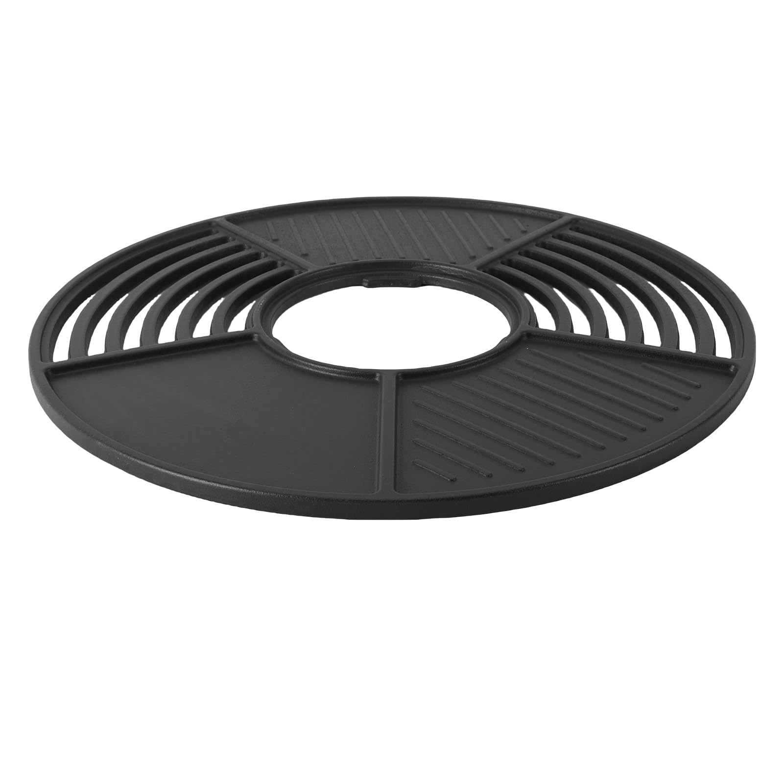 KUIDAMOS Nieprzywierająca Powłoka Emaliowana Żeliwna Płyta Grillowa do Gotowania w Pomieszczeniach na świeżym Powietrzu 42 Cm Okrągła Płyta Grillowa do spotkań Wieloosobowych