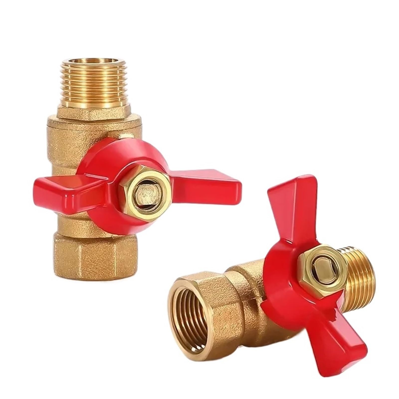 Mini vanne laiton 1/2 M/F robinet arrêt compresseur air eau gaz huile lot 20 pièces