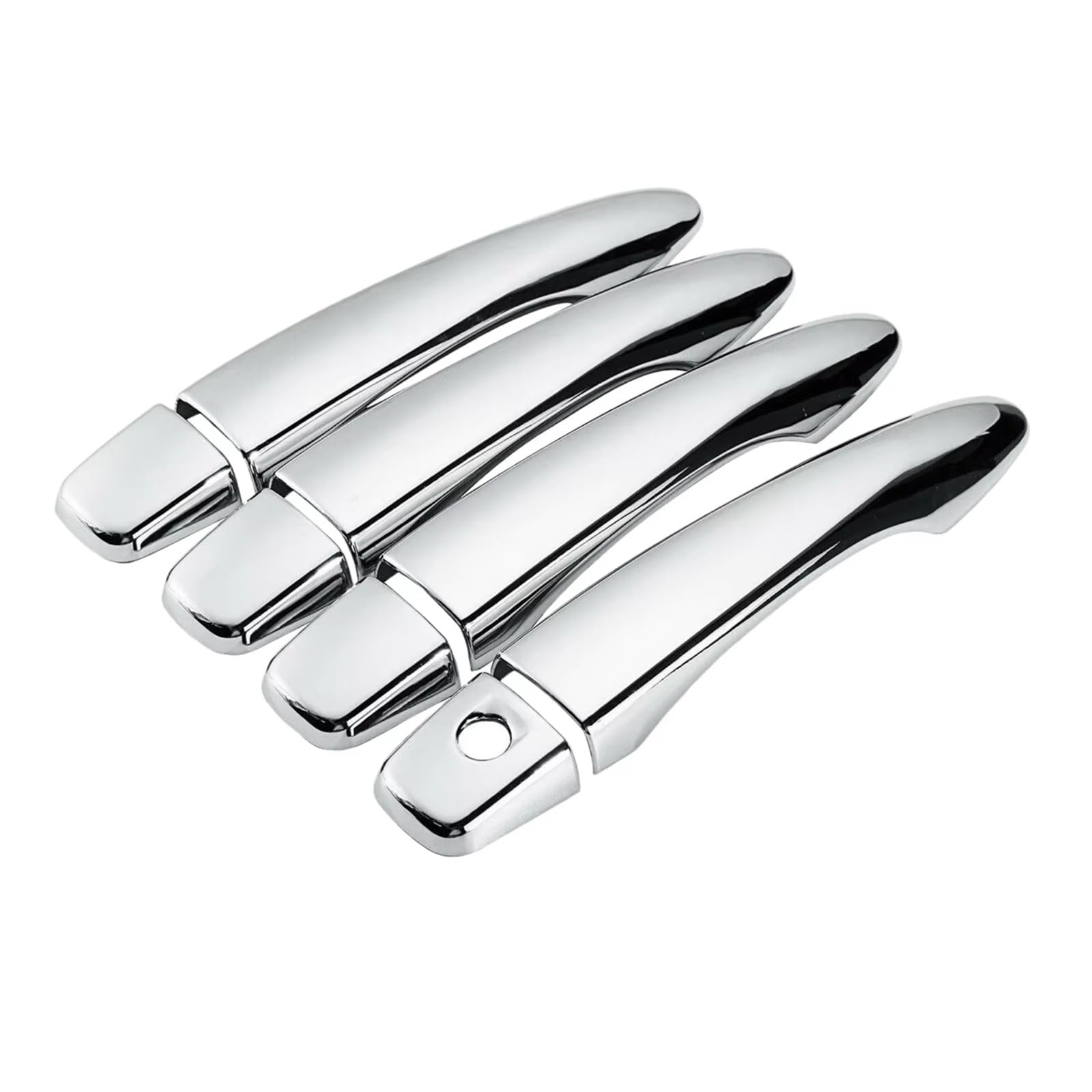 DSPOLIMV Outer Door Handle Cap Compatible with Nissan for Qashqai J11 Chrome Door Handle Cover Trim Parts Accessories Modification Replacement