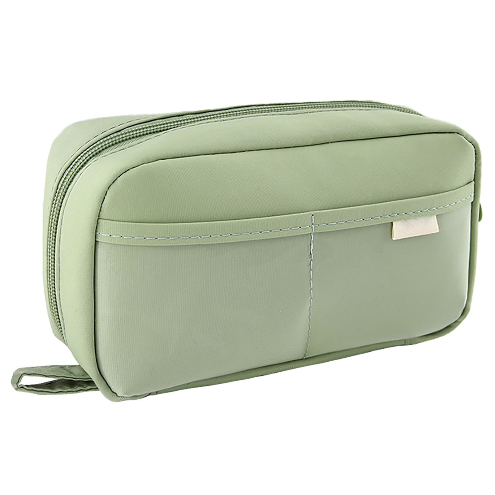 Angxiwan Large Pencil Case Aesthetic Big Capacity Canvas Pencil with Zipper