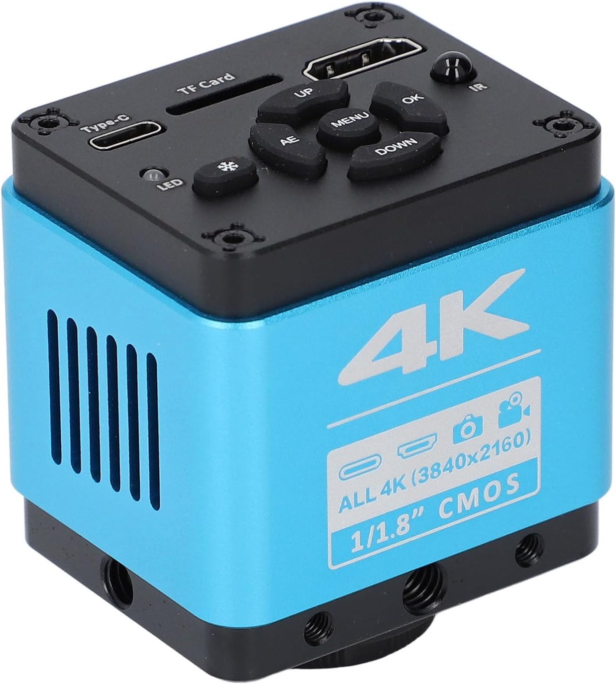 4K HD Microscope Camera 8.3MP 3840 x 2160 Resolution USB Industrial Microscope Camera for Digital Video and Photo