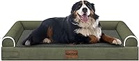 Vista 27 de Cama grande para perros ortopédica lavable: camas con almohada XL para perros grandes, sofá de espuma viscoelástica, impermeable, funda extraíble