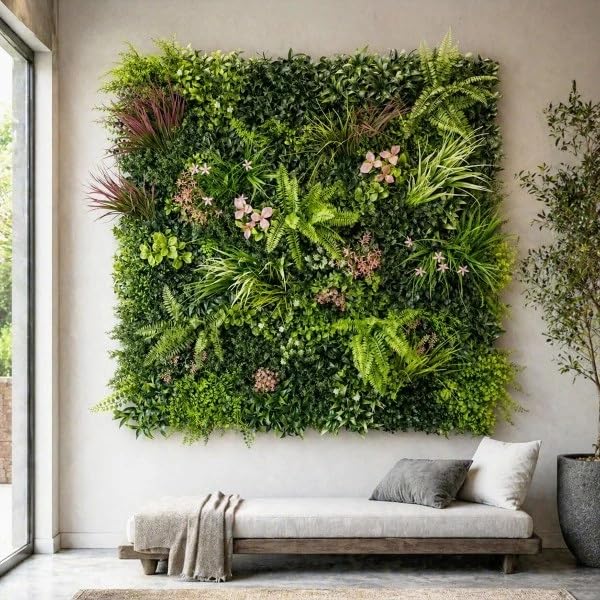 Love Room Mur Végétal Artificiel Décoration florale et romantique 1M x 1M
