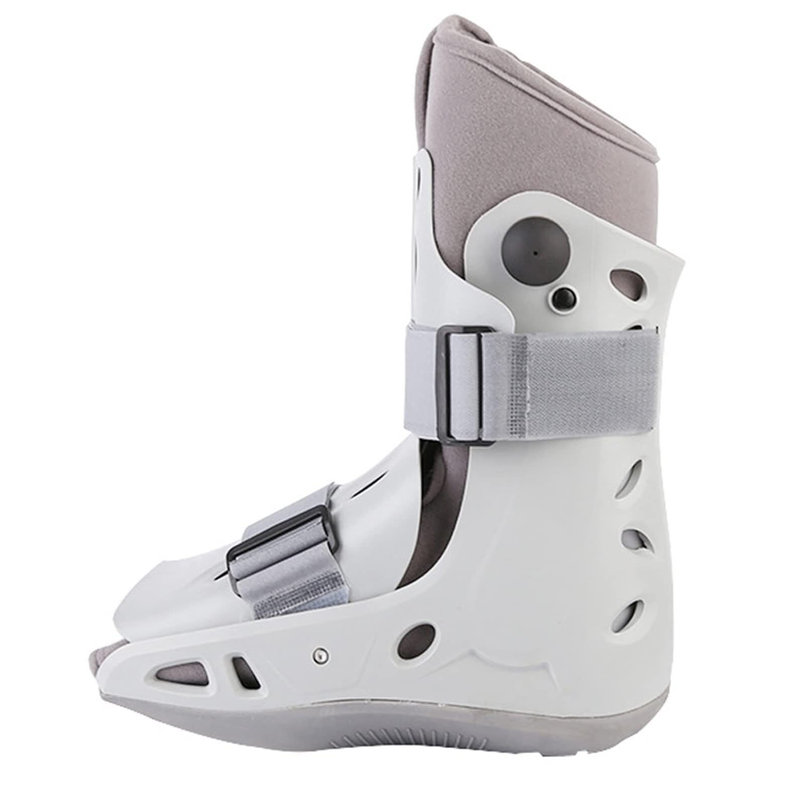 Botas for caminar for fracturas Soporte de correa de ortesis transpirable Férula plantar for lesiones de tobillo y pie Cirugía Esguince de tobillo Pies izquierdo y derecho Blanco