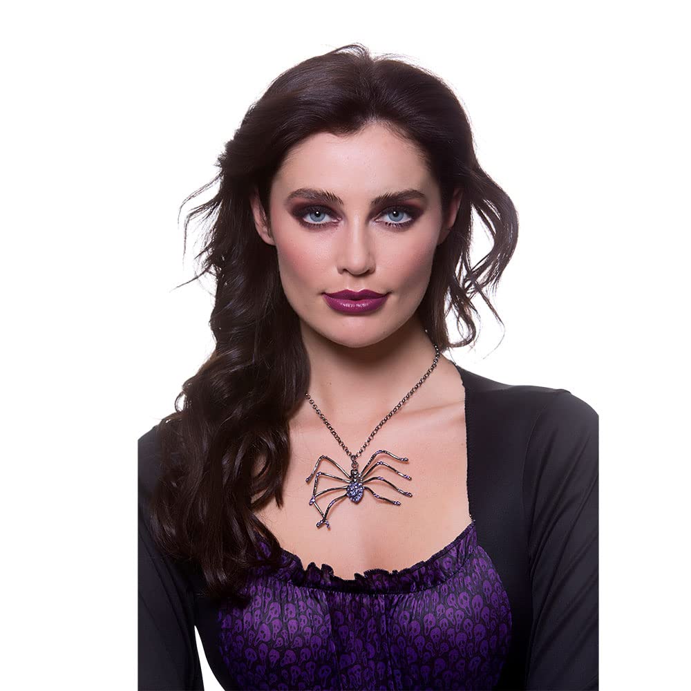 Wicked Costumes Spider Necklace Fancy Dress Accessory
