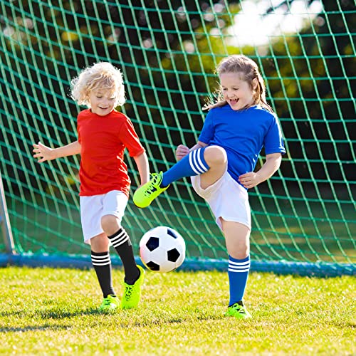 DRESHOW BQUBO Kids Toddler Soccer Socks Striped Knee High Uniform Athletic Football Baseball Socks for Boys Girls 1-10 Years2