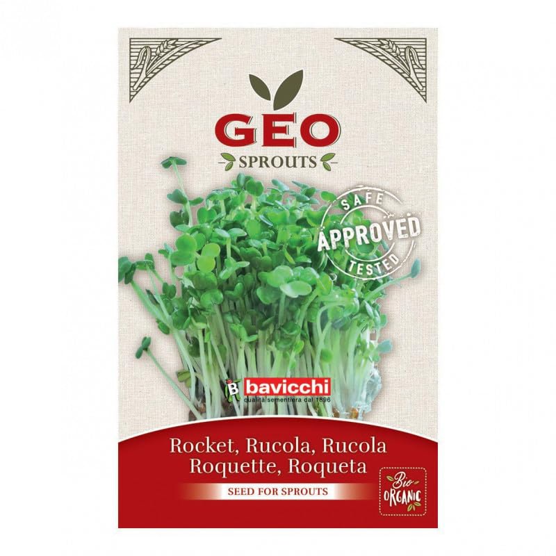 Kit de Germination GEO Plus 3 Niveaux – Excellente qualité & très haute germinabilité | Germoir plastique sans BPA (couvercle + base d’égouttage) |10 Graines à germer bio longue conservation (250 g)