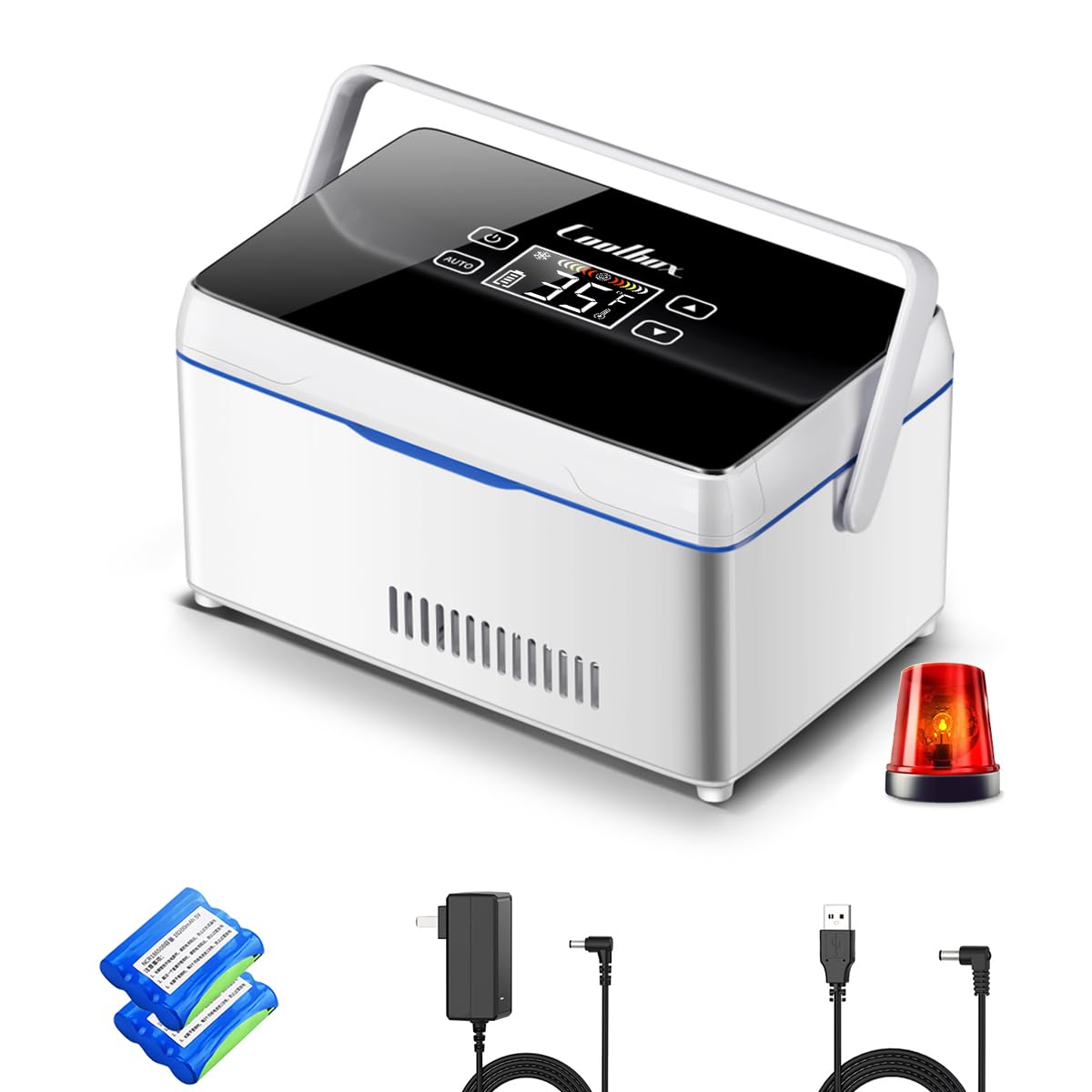 Photo 1 of QIRDLP Portable medicine cooler box,insulin fridge,medicine cooler with LCD touch screen temperature display (F 0