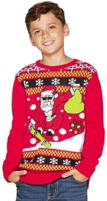 skateboard christmas jumper
