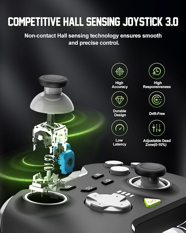 PXN P5 Wireless Gaming Controller for PC, Steam Deck, Switch, Android & iOS by PXN - Image 2