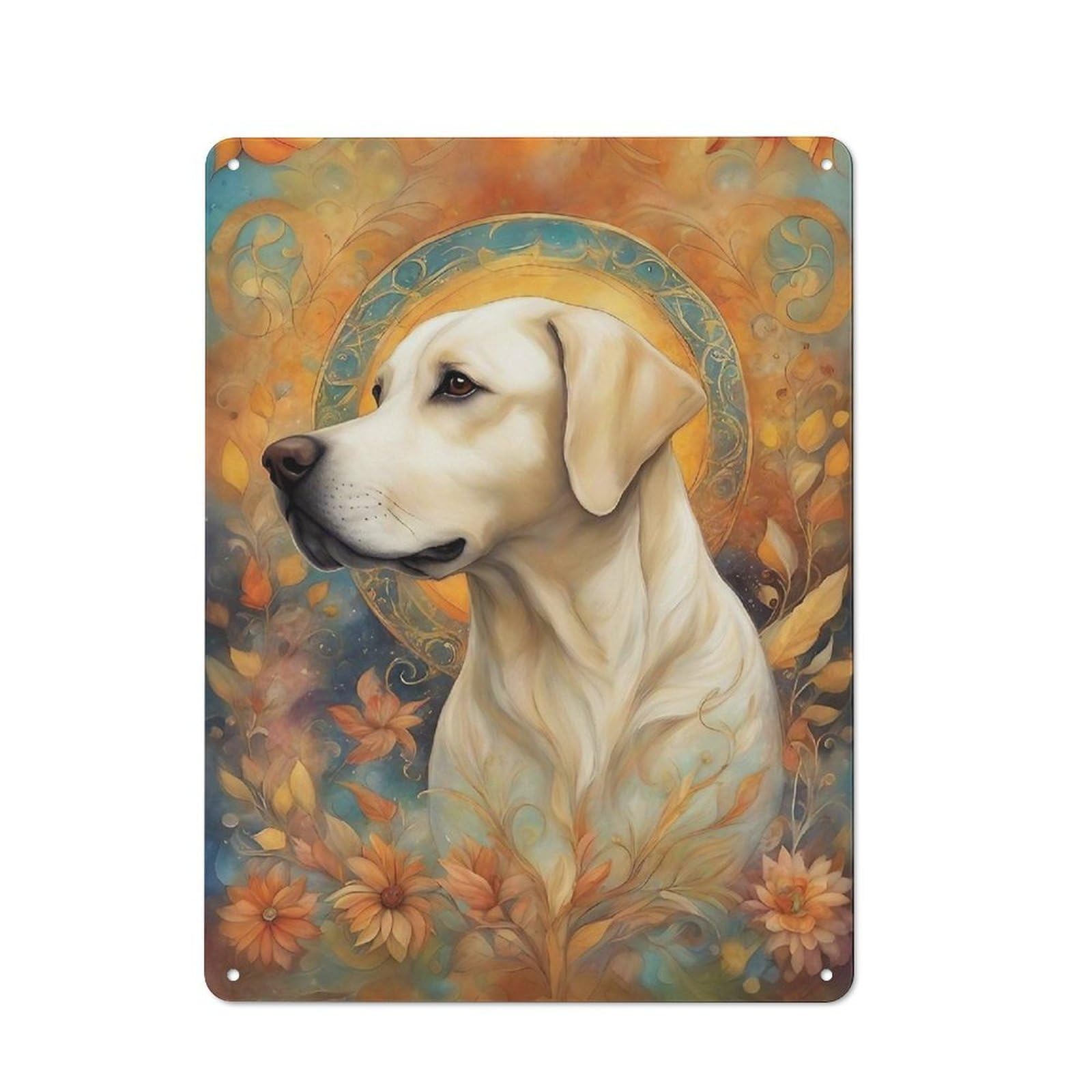 Junmoney Dog00042 Classic Metal Wall Decor 40X30cm, Vintage Metal Sign For Hallway, Home Bar, Garage Or Study