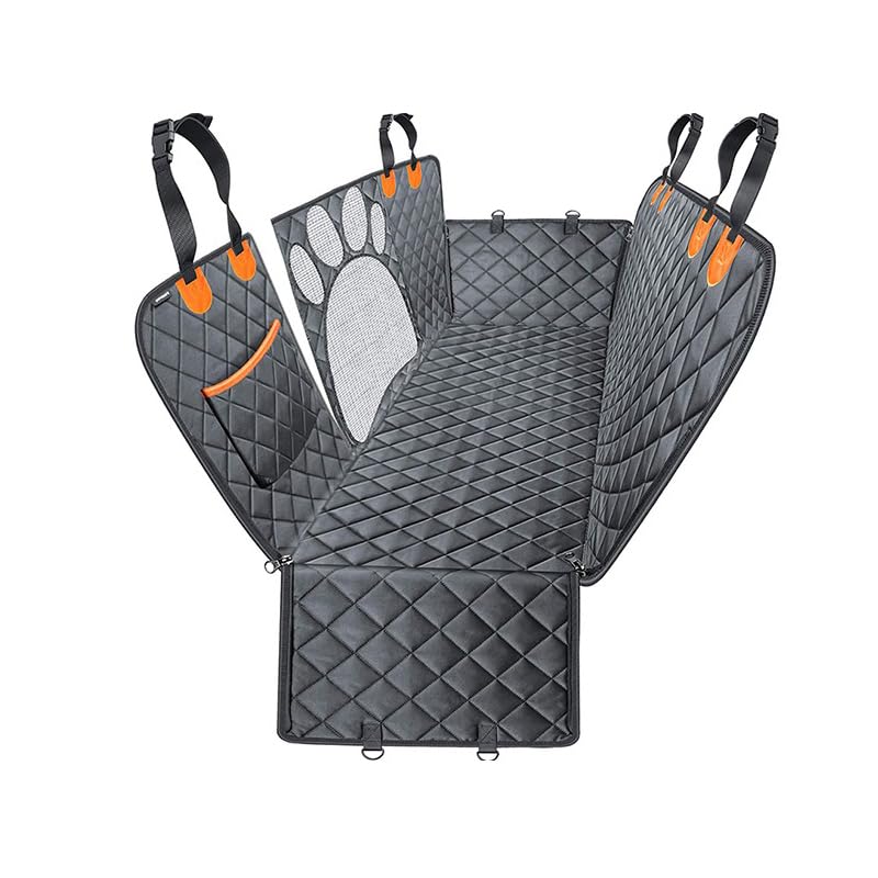 JZDNDFG Large Foldable Rear Seat Pet Pad for Land Rover Range Rover 2010-2012 Waterproof Lining Pad Scratch-Resistant and Wear-Resistant Can Lay Flat Includes Pet Safety Belt