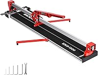 SHIJING 48-Inch Manual Tile Cutter with Laser Guide, Tungsten Carbide Wheel & Split Platen for Precise Porcelain Ceramic Cuts