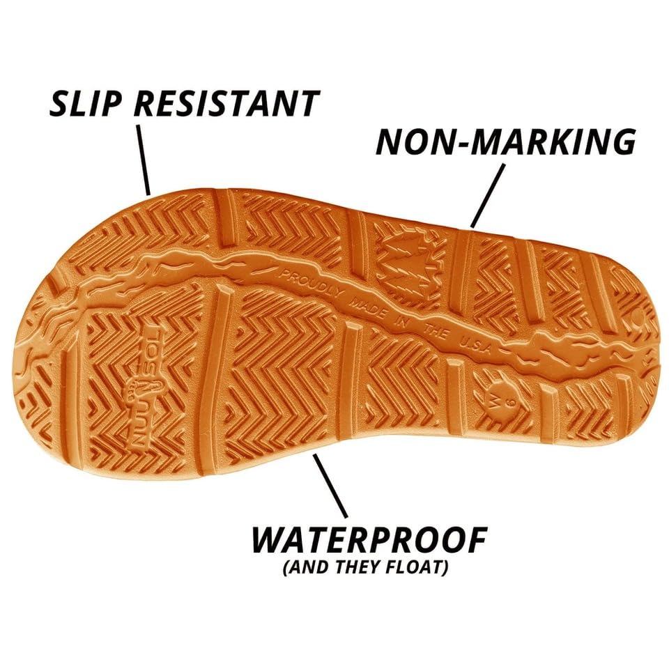 Image of NUUSOL Unisex Cascade Flip Flops; Non-Slip Hiking /Plantar Fasciitis Footwear; Soft Cushion, Lightweight & Comfortable; Arch Support & Textured Footbed, Pain Relief for Joint, Neck & Back Injuries