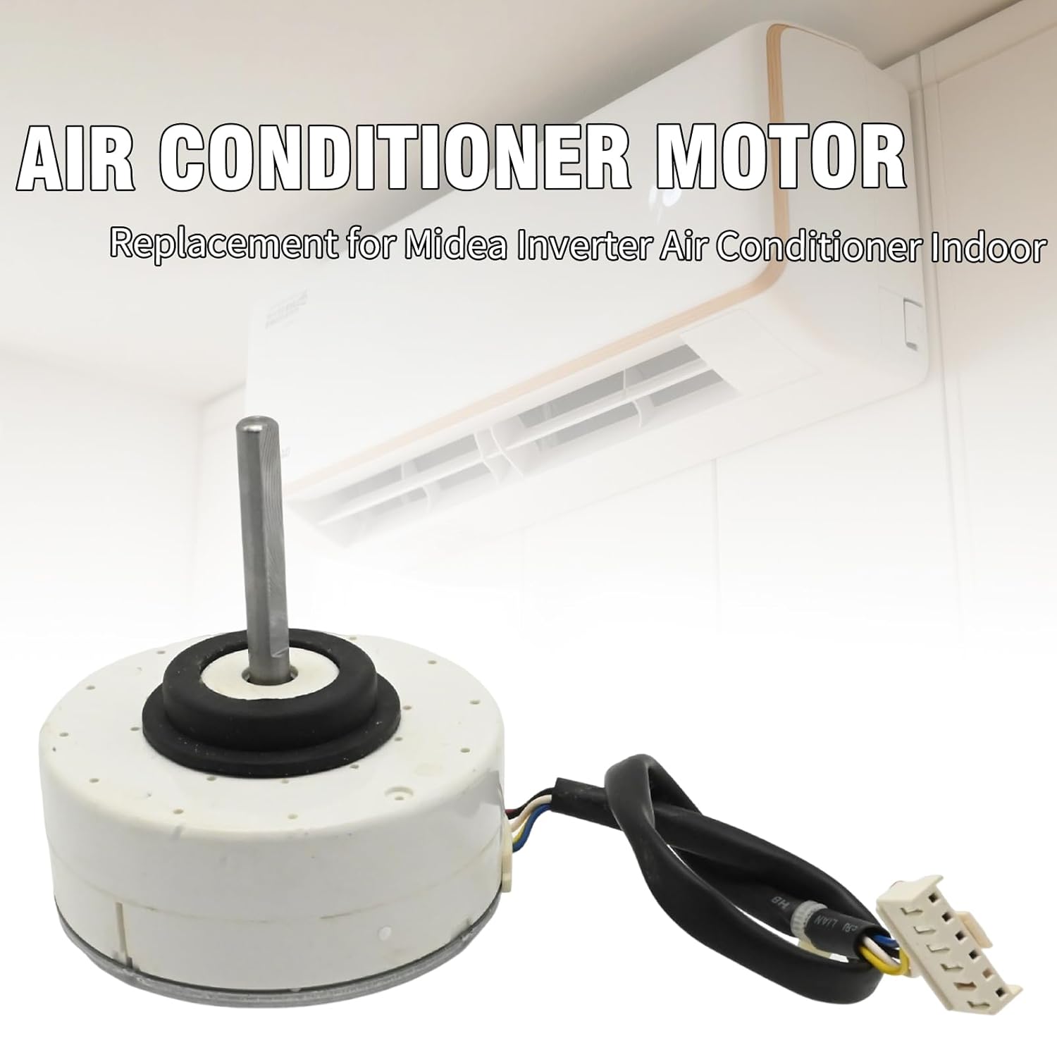 WZDK20-38G DC Brushless Fan Motor, Replacement for Midea Inverter Air Conditioner Indoor, DC280V 20W 0.10A, Replaces ZKFP-20-8-6