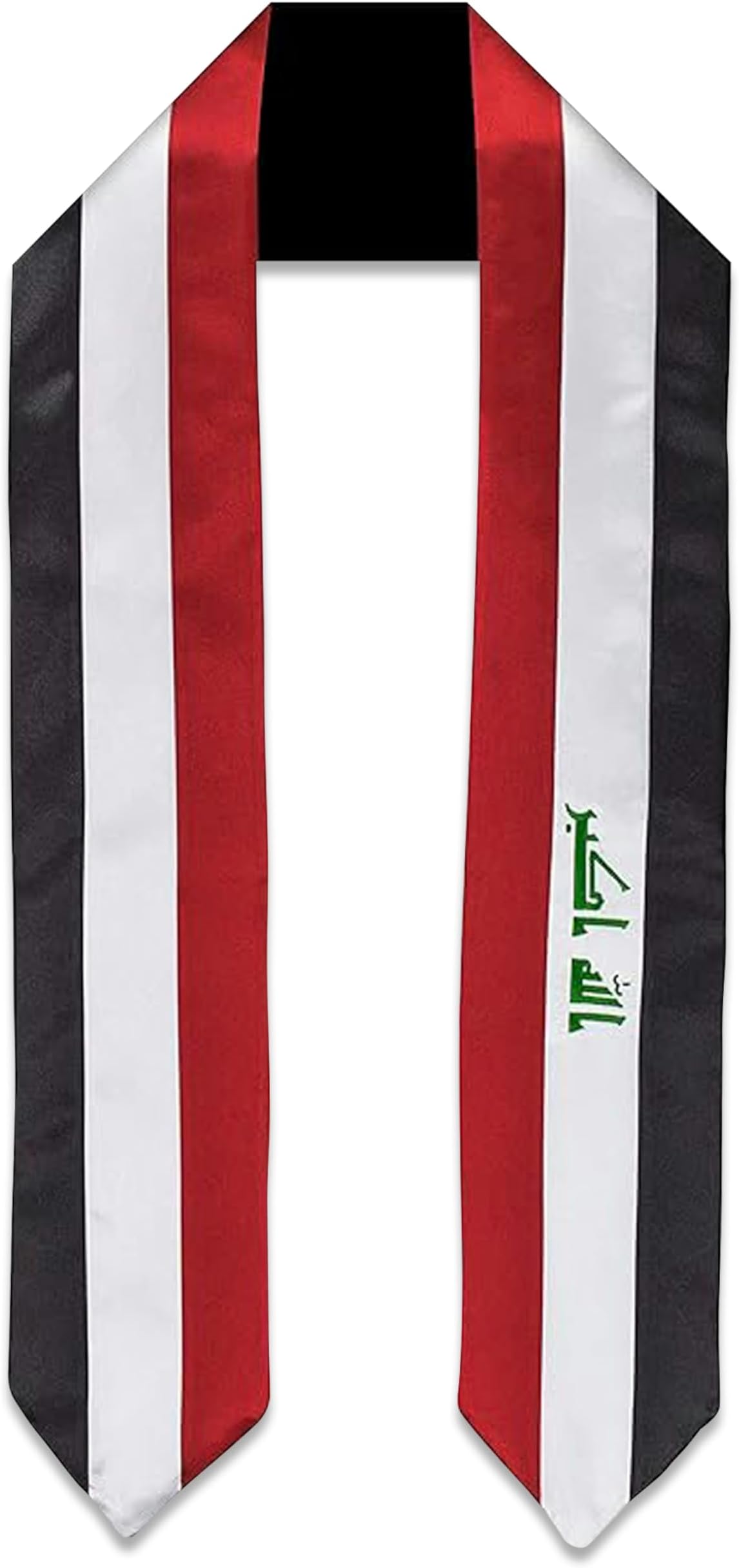 Iraq Flag Graduation Sash/Stole - Luxurious Cultural Symbol - Embrace Your Heritage - Pride & Honor Sash