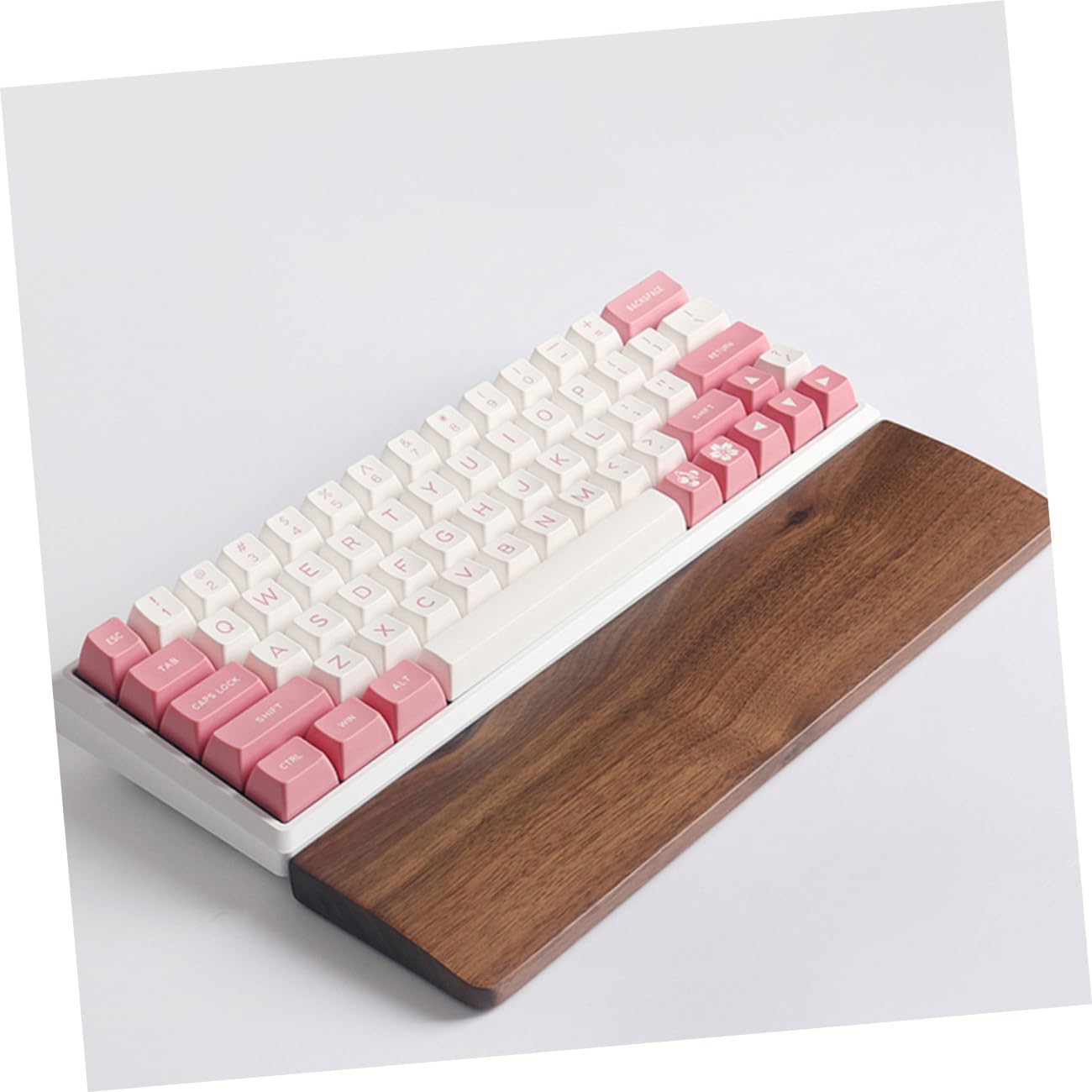 Ergonomische Handgelenkauflage zur Entlastung der Handgelenke aus Walnussholz 300x80mm mit Natürlichem Design und Handwerkskunst für Computer