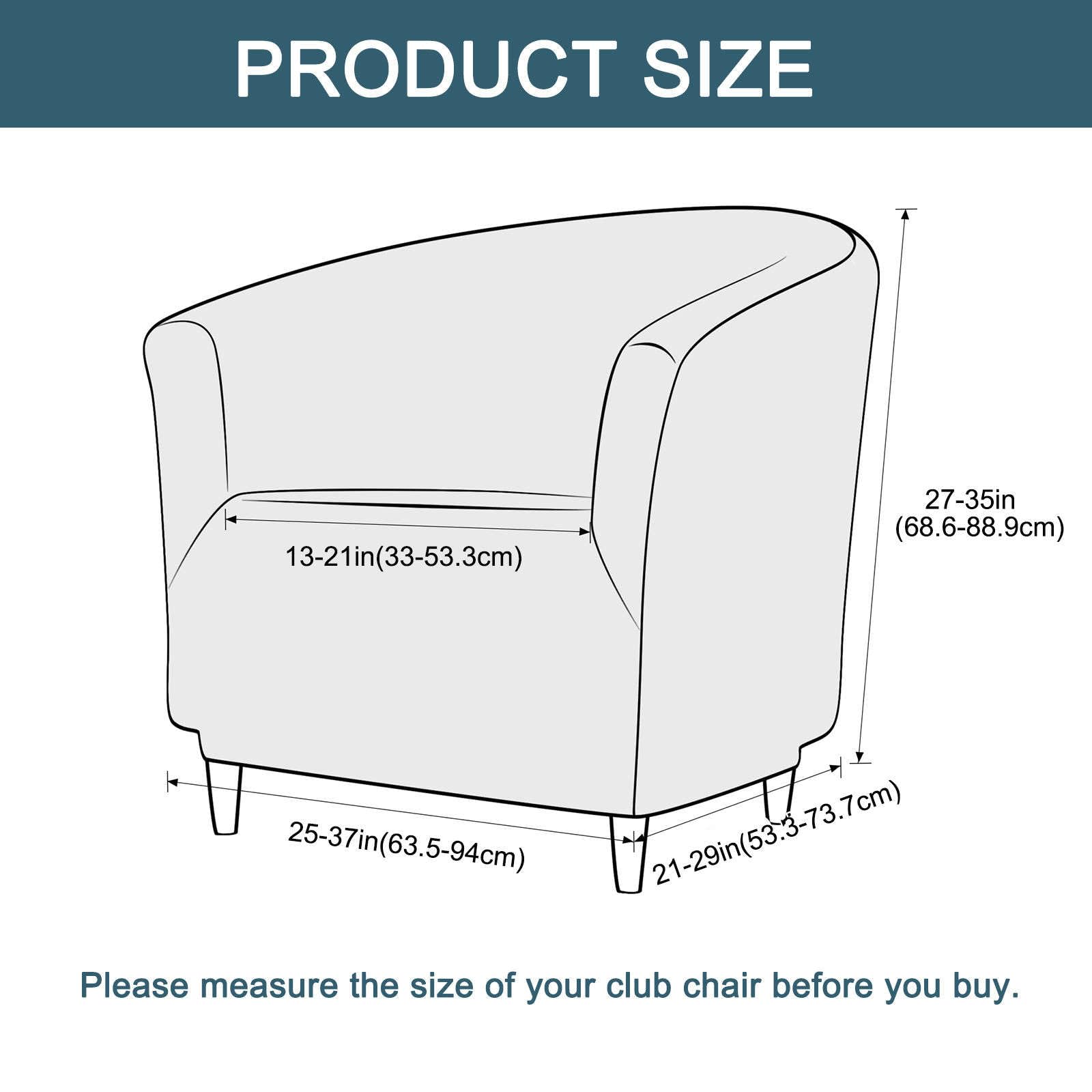 ZRCYXDW Velvet Club Chair Slipcover, Stretch Tub Chair Slipcover Soft Nonslip Wear Resistant Tub Chair Cover Machine Washable for Living Room-Yellow-1 Piece