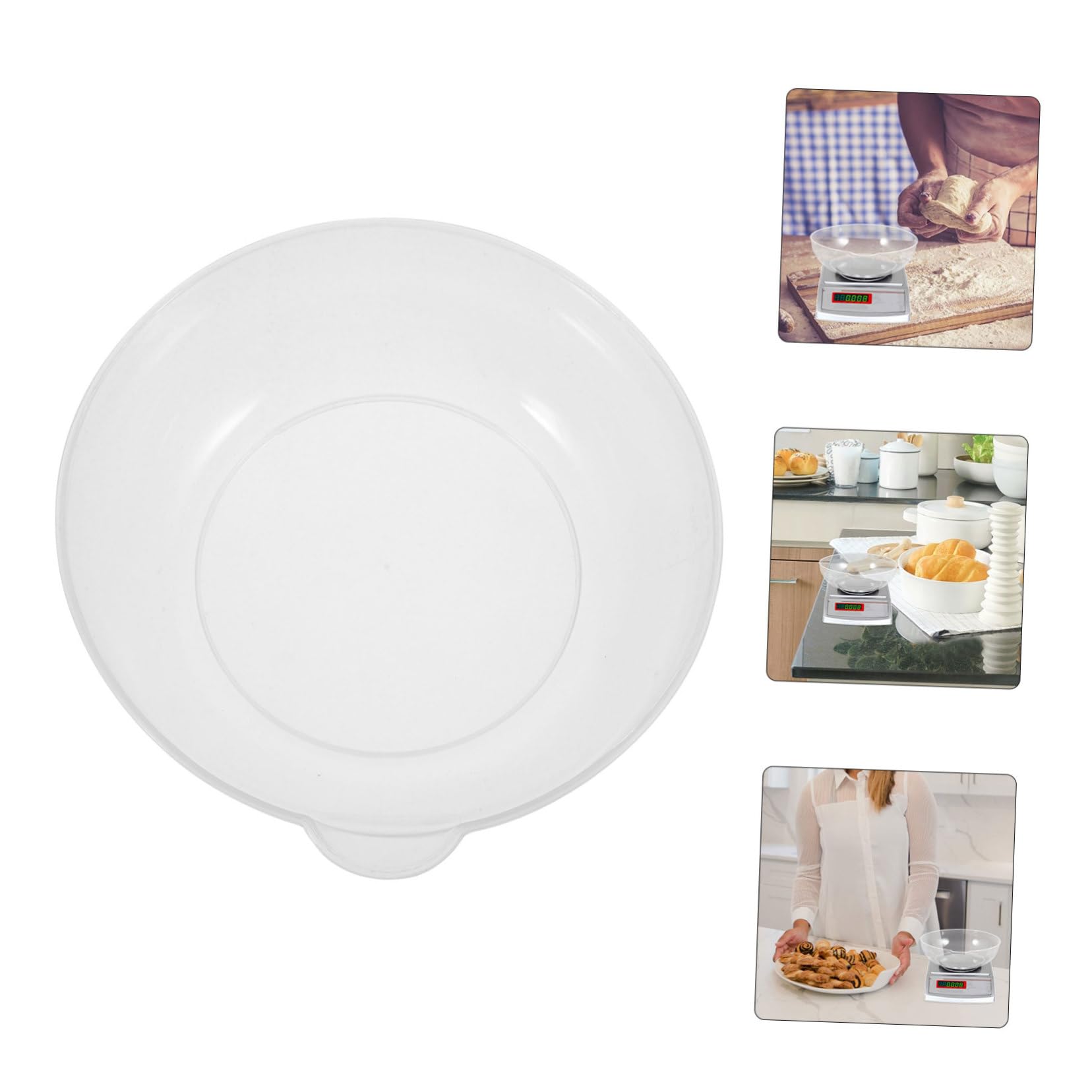 GRIRIW 3pcs Scales Digital Weight Grams Digital Scale for Measuring Electronic Kitchen Tray Food Weighing Tray